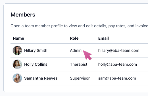 Admin workspace preview